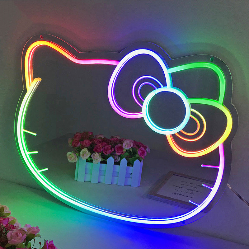 Hello kitty store led mirror