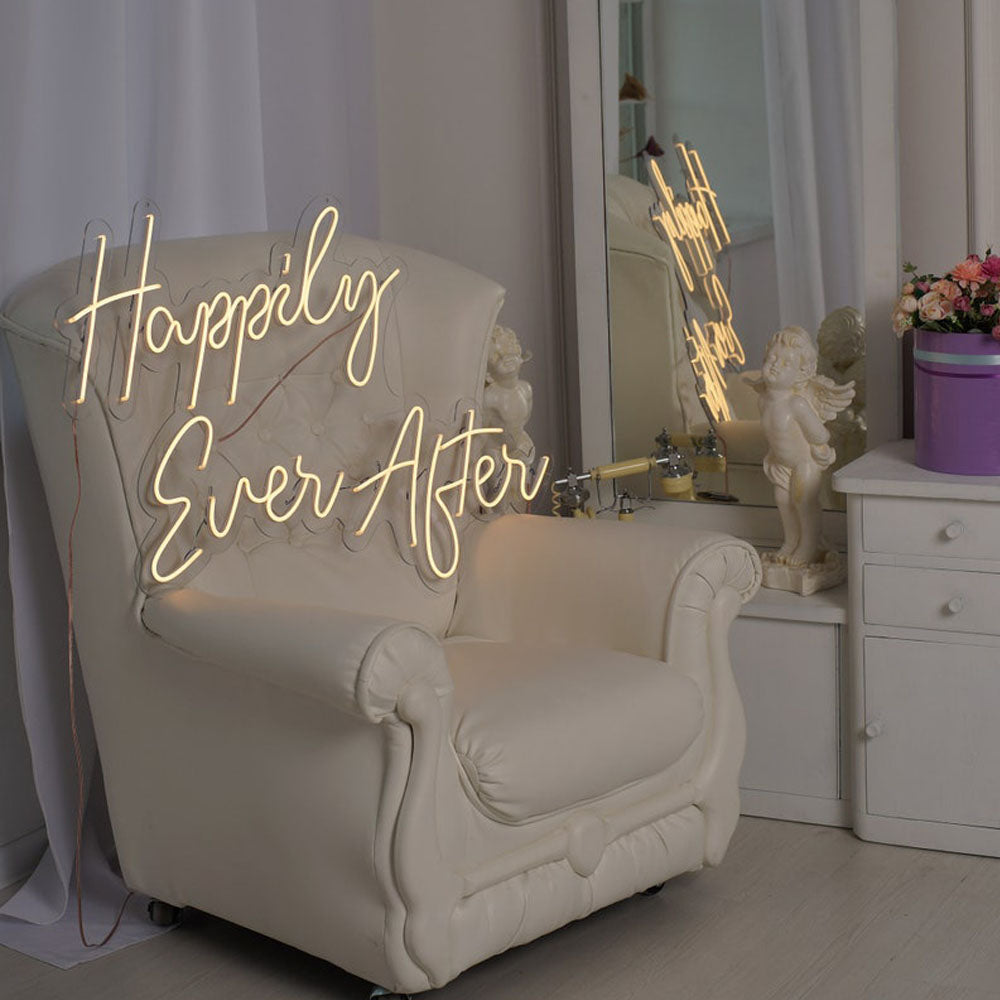 Happily Ever After Neon Sign for Weddings