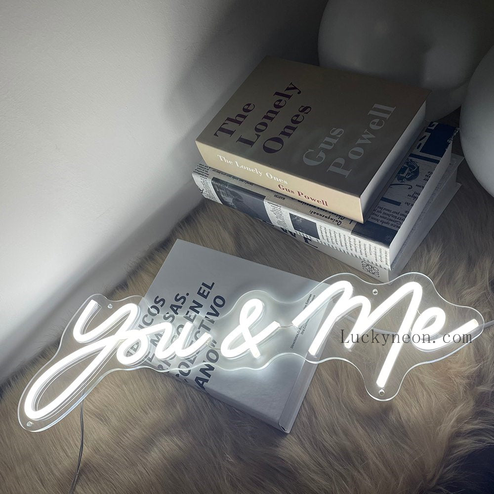 Adorable Bright “You & Me” deals LED Light Sign Wall Decoration