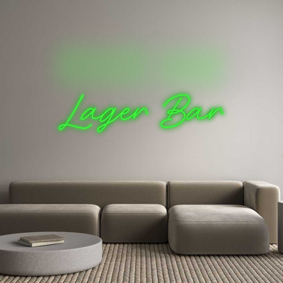 Custom Neon: Lager Bar