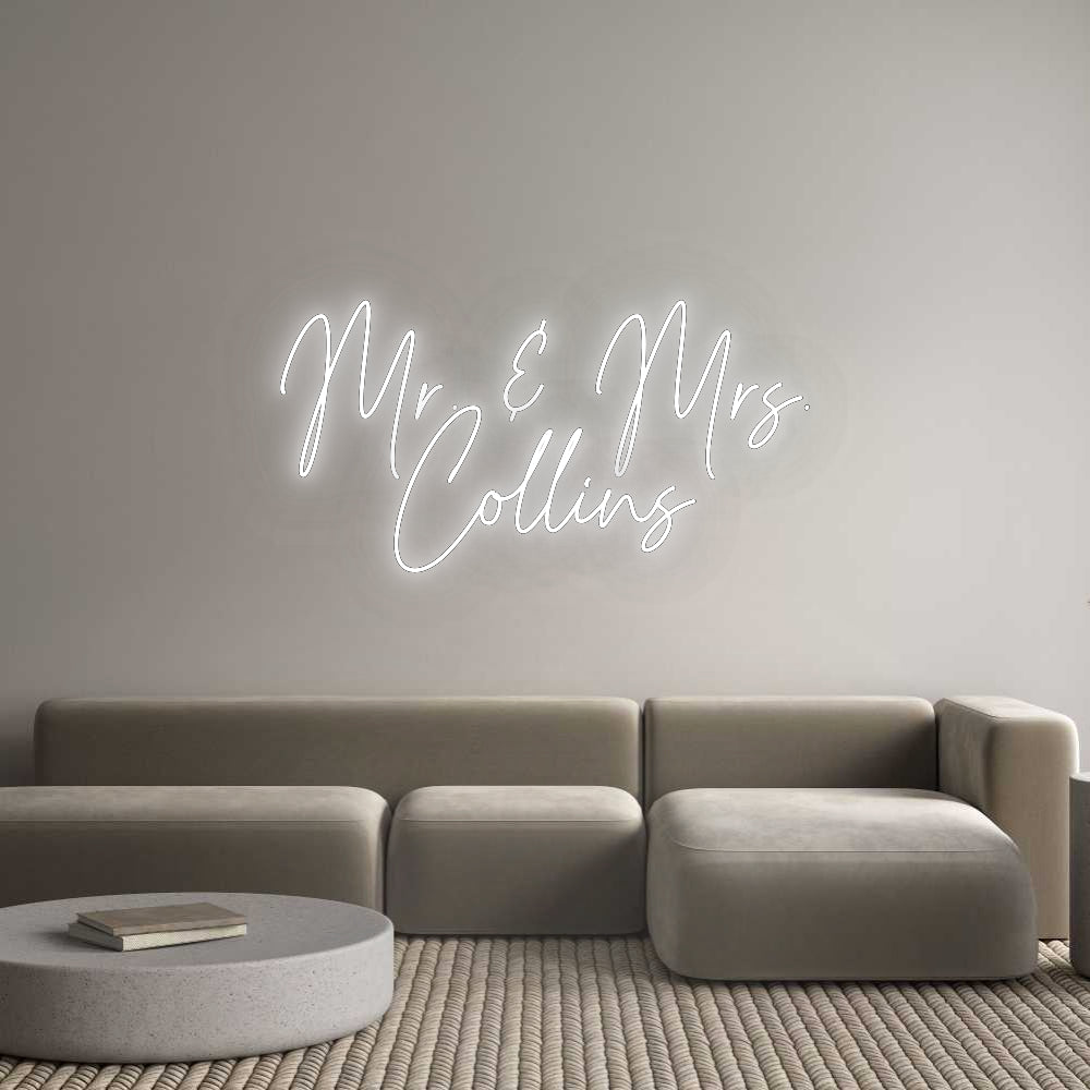 Custom Neon: Mr. & Mrs.
C...