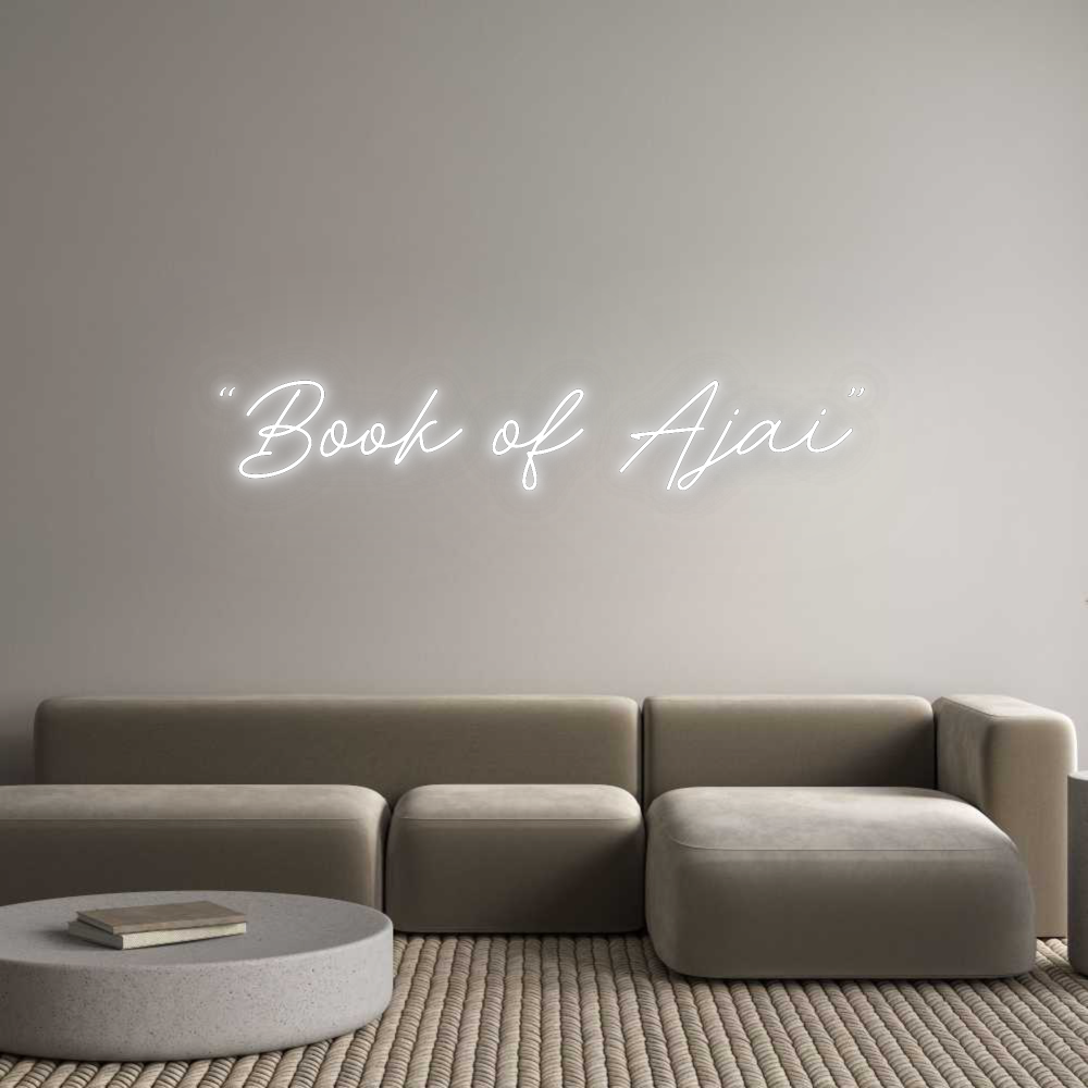 Custom Neon: “Book of Ajai”