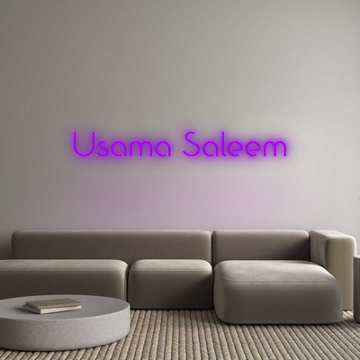 Custom Neon: Usama Saleem