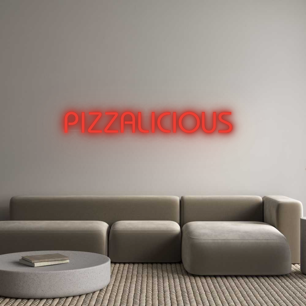 Custom Neon: PIZZALICIOUS