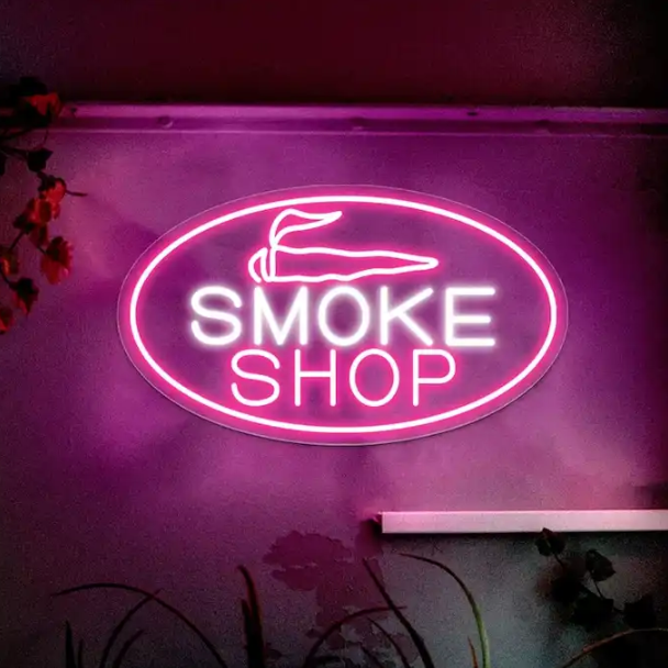 Custom Smoke Shop Neon Sign Business Logo For Company,Coffee Shop,Offi –  LUCKYNEON