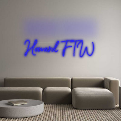 Custom Neon: Howard FTW