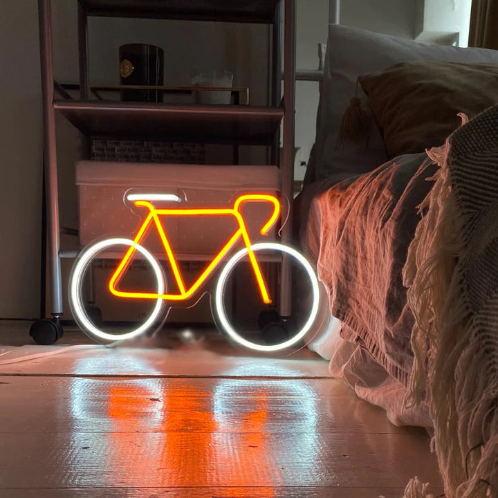 Super Colorful & Bright Bicycle Neon Light Sign Wall Room shops Decoration