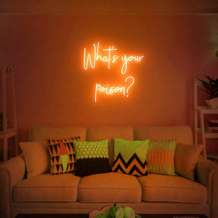 What's your fashion poison handmade led neon bedroom decor sign