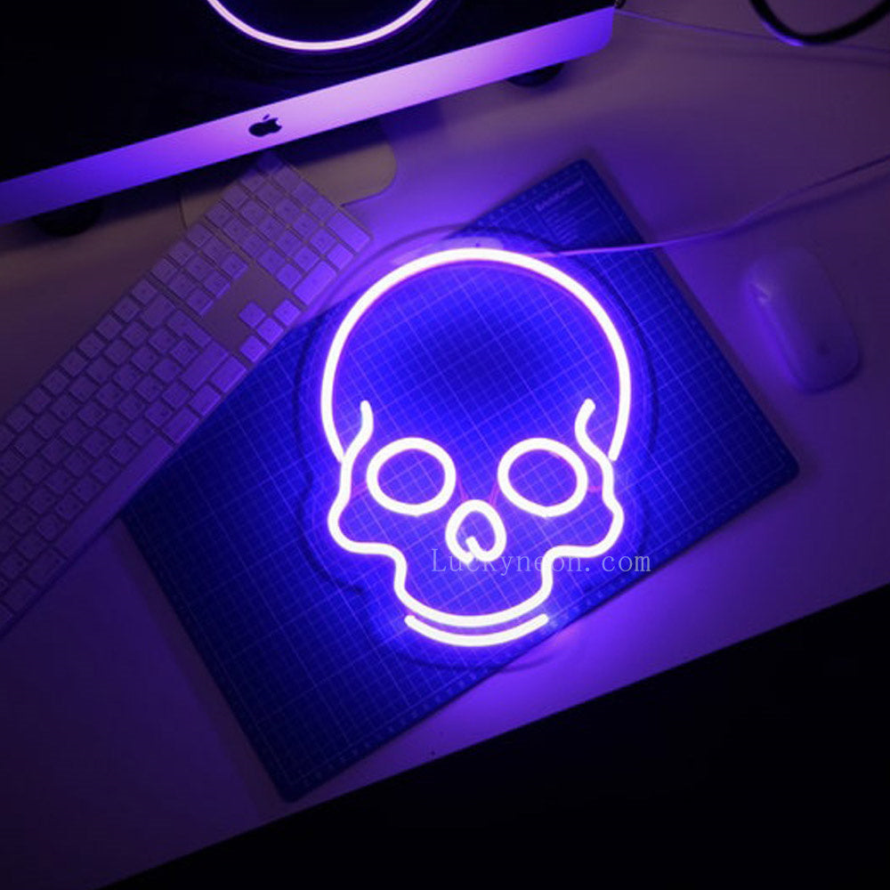 $179+free shiping Cool Skull Neon Light, SkeletonNeon Sign – LUCKYNEON