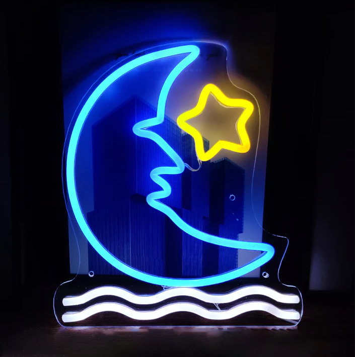 Stars and Moon- LED Neon Signs – LUCKYNEON