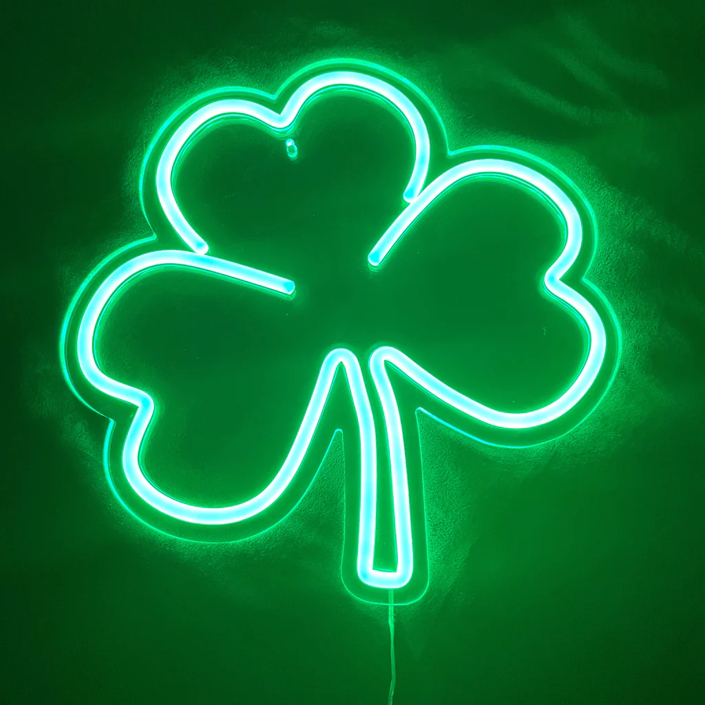 Lucky Leaf Neon Sign | tropical Panama Green Leaf neon sign – LUCKYNEON