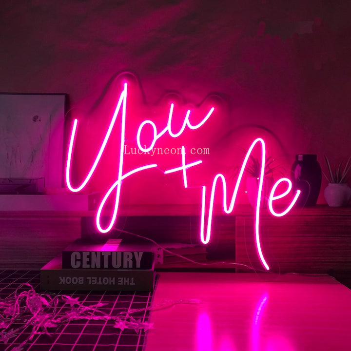 Adorable Bright “You & Me” deals LED Light Sign Wall Decoration