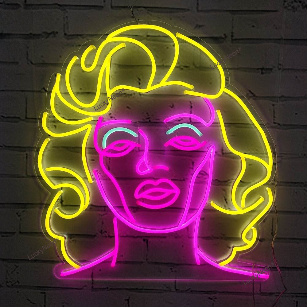 Marylin Monroe Neon Sign, bedroom neon sign, cinema theatre neon sign ...